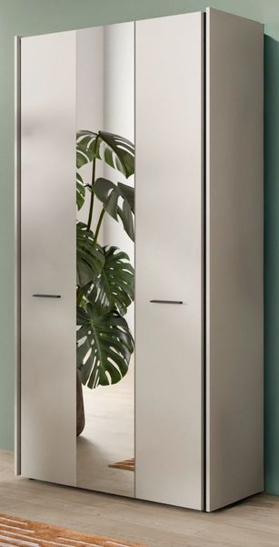 Flurschrank mit Spiegel Nevia in kaschmir 107 x 190 cm