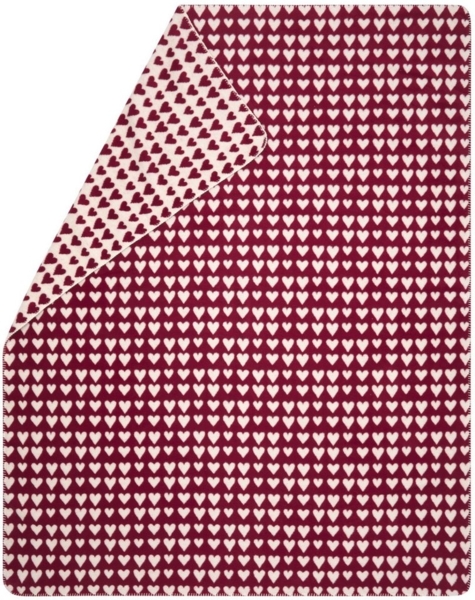 Wohndecke Kurzflor Savona 'Herzen' 150 x 200 cm, DAVID FUSSENEGGER