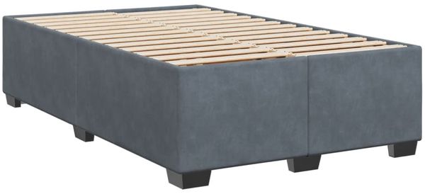vidaXL Boxspringbett mit Matratze Dunkelgrau 120x190 cm Samt 3286259 Bild 5