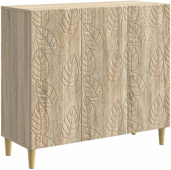 vidaXL Sideboard Sonoma-Eiche 89 x 34,5 x 80 cm Holzwerkstoff 895107
