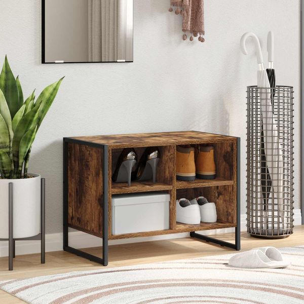 vidaXL Schuhschrank Raucharbe 60 x 35 x 44 cm Holzwerkstoff 886458