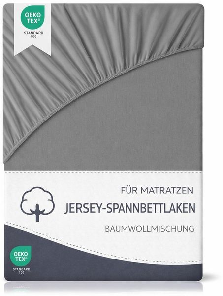 PTY HOME Spannbettlaken Premium Spannbettlaken Baumwollmischung für Boxspringbett und Topper, Gummizug: Rundum, (1 Stück), PREMIUM atmungsaktiv, hautfreundlich, elastische Spannbettlaken