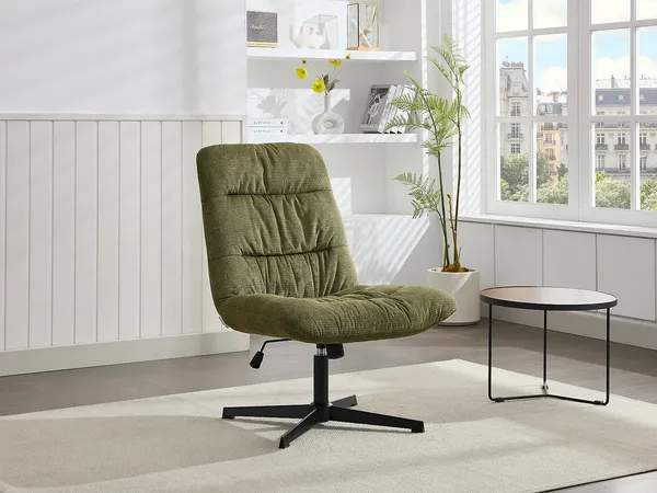 Vente-unique - SELENDO Sessel Stoff Grün - B 77 cm x H 104 cm93 cm x L 68 cm