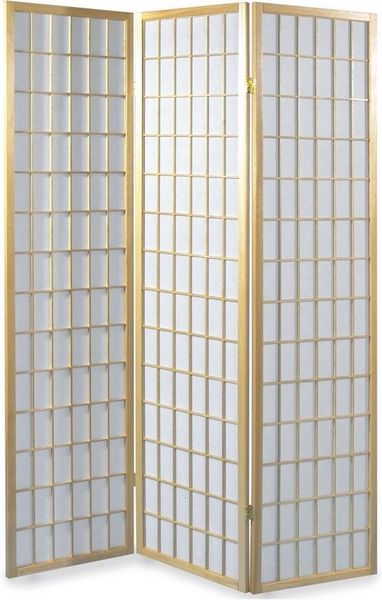 IDIMEX Paravent PARA-1, Paravent Holz Rahmen natur Spanische Wand Trennwand Raumteiler Sichtsc