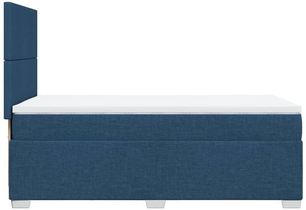 vidaXL Boxspringbett mit Matratze Blau 90x200 cm Stoff 3292670 Bild 11