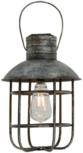 LED Solar Hängeleuchte antik schwarz, THADDEUS