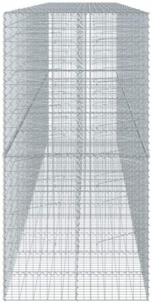 vidaXL Gabione mit Deckel 600x100x200 cm Verzinktes Eisen 3295235 Bild 3