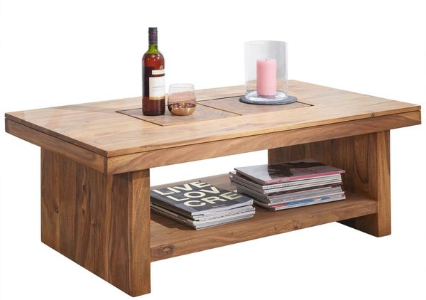 Couchtisch Sheesham 118x70x45 gebeizt TURIN #17