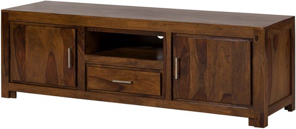 TV-Board Sheesham 180x50x56 braun lackiert METRO LIFE #141