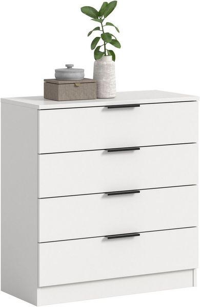 Home affaire Kommode SKARDE, Breite 74 cm, 4 Schubkästen, viel Stauraum (in verschiedenen Farben und Breiten erhältlich, individuell einsetzbar), Sideboard, Anrichte, Schubkastenkommode, Schrank