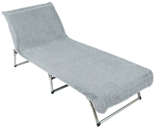 ZOLLNER Strandtuch, Mikrofaser (1-St), 80 x 215 cm, 100% Baumwolle, Liegenbezug auch für Sonnenliege