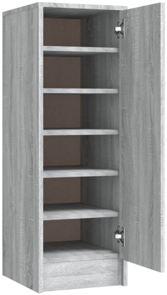 vidaXL Schuhregal Grau Sonoma 32x35x92 cm Holzwerkstoff 816018