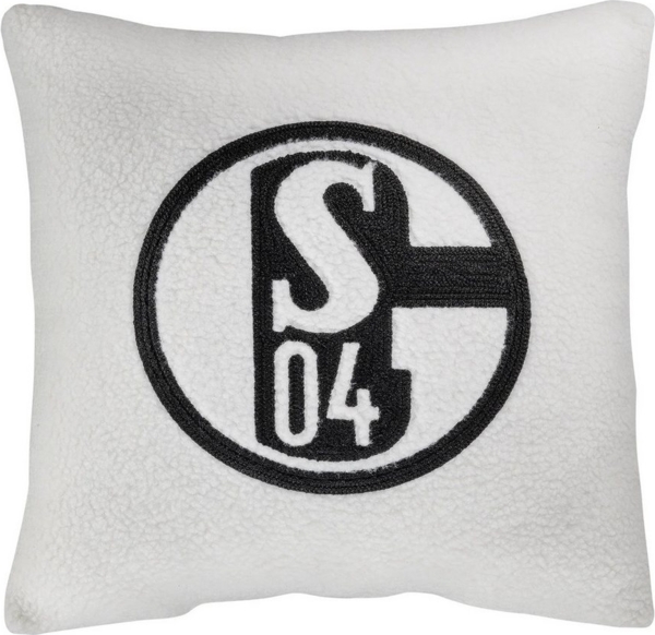 FC Schalke 04 Dekokissen Schalke 04 Kissen Sachafoptik beige