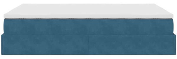 vidaXL Ottoman-Bett mit Matratze Dunkelblau 140x200 cm Samt 3311193 Bild 9