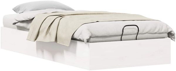 vidaXL Ottoman Bettgestell mit Stauraum Weiß 90 x 190 cm 3418763 Bild 2