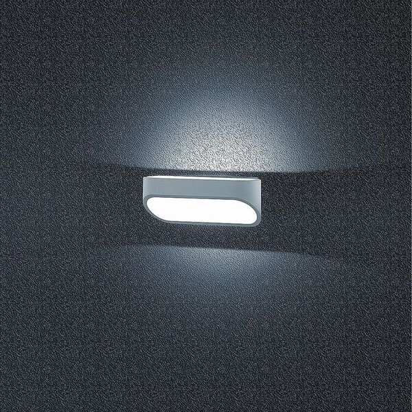 Helestra CAPE LED Wandleuchte silbergrau - mattweiß A18310.46
