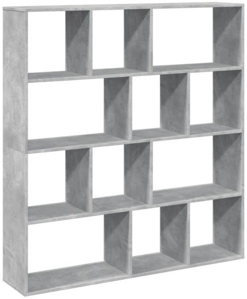 vidaXL Bücherregal Betongrau 132x29x141,5 cm Holzwerkstoff 3310310