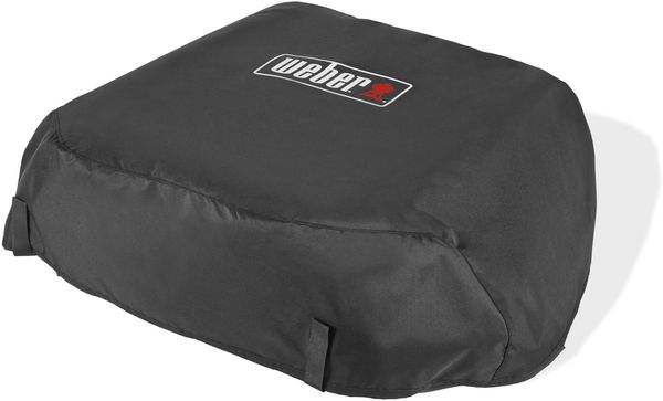 Weber Premium Plancha-Abdeckung/Für Slate 43 cm Gasgrill, Passgenaue Abdeckung mit UV-Schutz, Wasserabweisender Recycling-Stoff, Strapazierfähiger Außenschutz