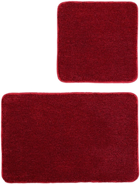 Kleine Wolke Badematte RELAX, Höhe 30 mm, rutschhemmend beschichtet, fußbodenheizungsgeeignet, Polyacryl, quadratisch, 2er-Set 50x50 cm / 55x85 cm, Badteppich, Uni Farben, rechteckig, rund & als Set erhältlich Bild 5