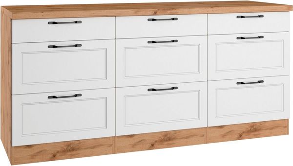KOCHSTATION Unterschrank KS-Lana Breite 180 cm