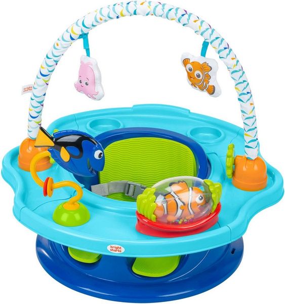 Bright Starts Tischsitz Finding Nemo SuperSeat 3-in-1 Seat, Aktivitätssitz Verwendbar als Bodensitz mit Tablett oder Sitzerhöhung