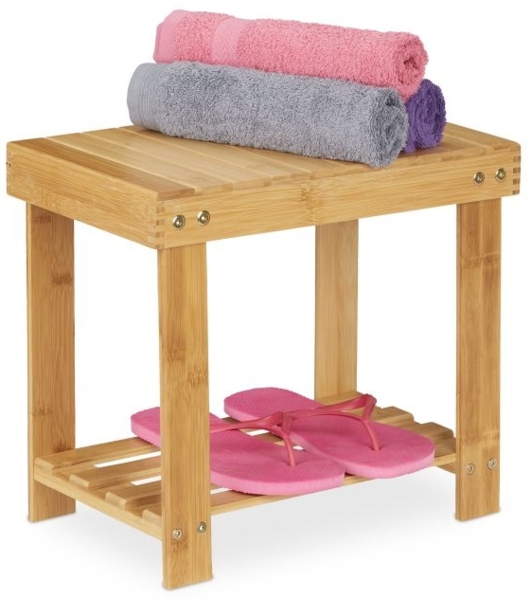 Große Fußbank aus Bambus 10033876