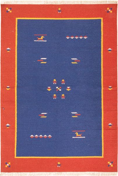 Kelim Teppich - Trendy - 200 x 140 cm - mehrfarbig