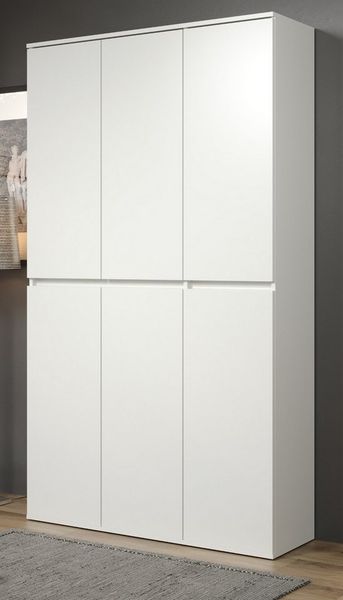 Inn. Furn Garderobenschrank Nevada (Garderobe und Schuhschrank, 6-türig 111 x 191 cm) variable Inneneinteilung, bis zu 16 Fächer