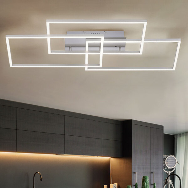 LED Deckenleuchte, Fernbedienung, dimmbar, CCT, L 82 cm Bild 7