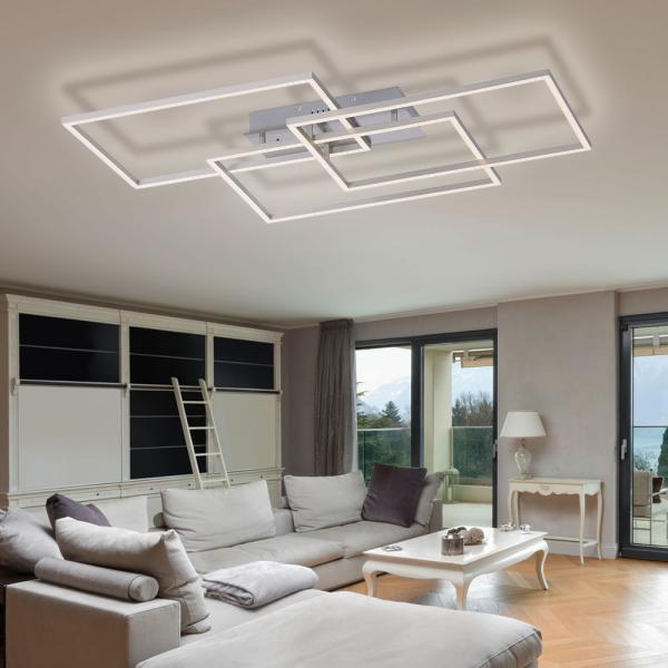 LED Deckenleuchte, Fernbedienung, dimmbar, CCT, L 82 cm Bild 4