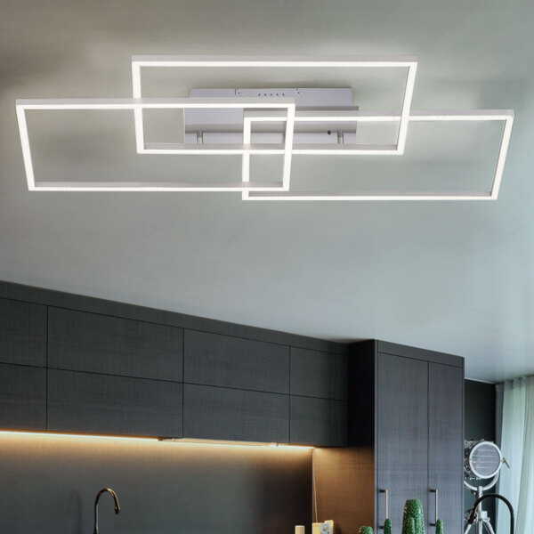 LED Deckenleuchte, Fernbedienung, dimmbar, CCT, L 82 cm Bild 8