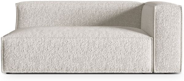 Micadoni Modul Nuria Groß 3-Sitzer Rechts Boucle Grau Beige Melange
