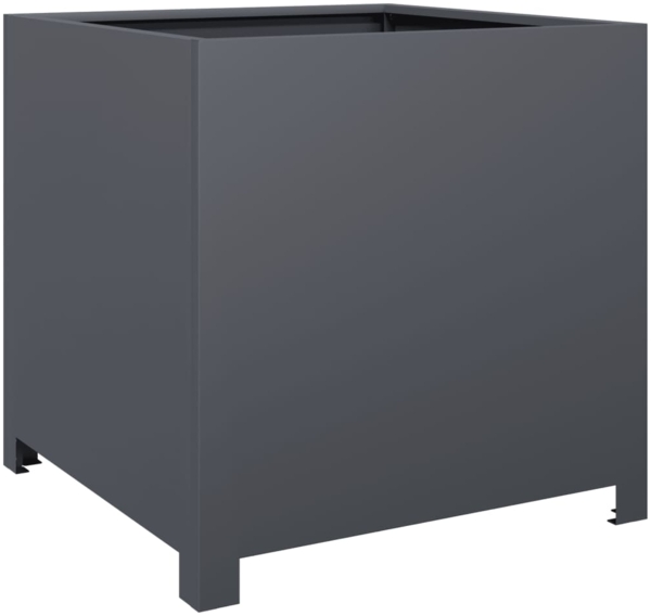 vidaXL Pflanzkübel Anthrazit 50x50x50 cm Stahl 851215