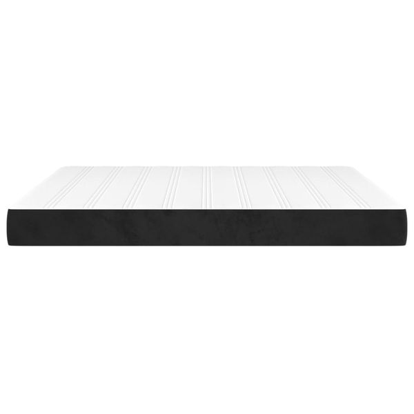 vidaXL Taschenfederkernmatratze Mittel Schwarz 180x200x20 cm Samt 347850 Bild 4
