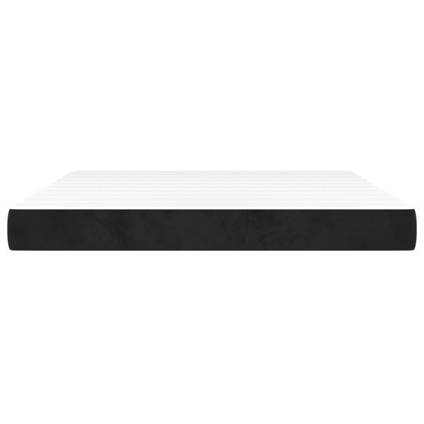 vidaXL Taschenfederkernmatratze Mittel Schwarz 180x200x20 cm Samt 347850 Bild 3