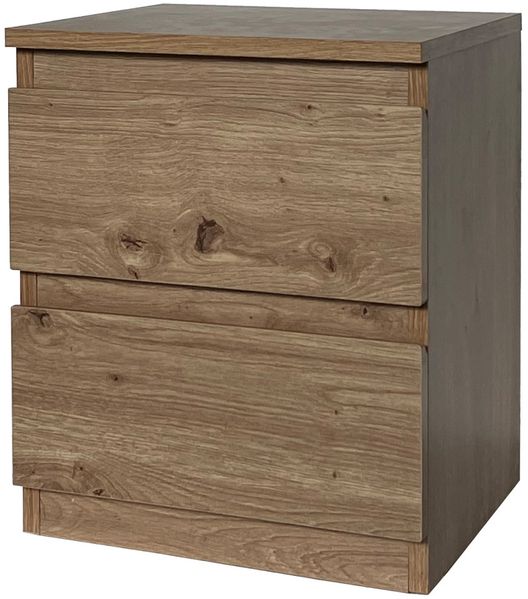 HTI-Living Nachtkommode Nachtkommode 2 grifflose Schubladen (Stück, 1 St, 1 Nachtkommode), Nachtschrank Nachttisch