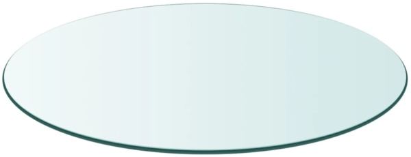 vidaXL Tischplatte aus gehärtetem Glas rund 600 mm 243627