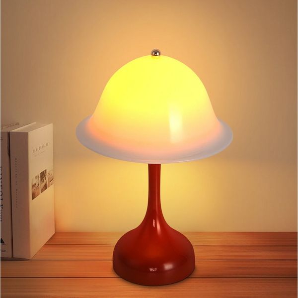 ZMH LED Tischleuchte Akku Tischlampe Aufladbar Touch Dimmbar Schlafzimmerlampe, USB-Ladefunktion, LED fest integriert, 2000K-6500k, Kabellose Nachttischleuchte Tragbare Lampe für Wohnzimmer