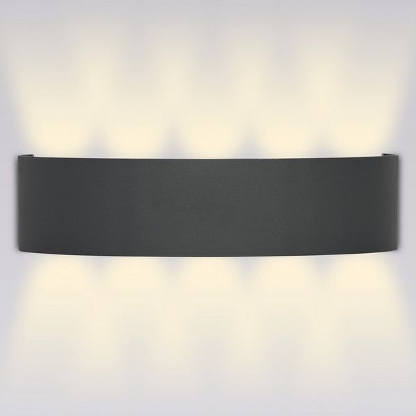 Grafner LED Wandleuchte Wandlampe LED Aluminium Up Down Außenleuchte Innenleuchte Modern, LED fest integriert, Tageslichtweiß, LED Wandlampe