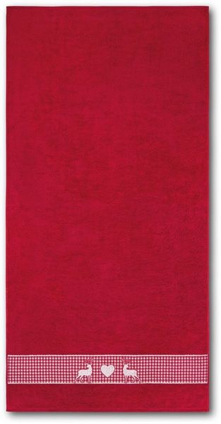 Dyckhoff Duschtuch Oktoberfest, Frottier (1-St), Made in Germany (2 Handtücher, 1 Duschtuch)