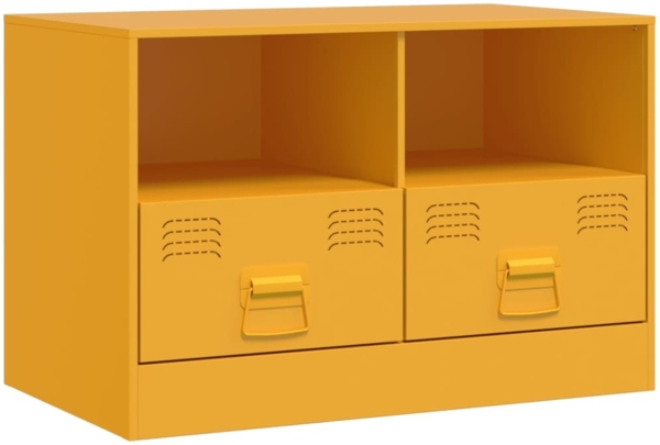 vidaXL TV-Schrank Senfgelb 67x39x44 cm Stahl 841745