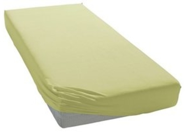 ESTELLA Spannbetttuch Zwirnjersey | Lind | 150x200 cm | passend für Matratzen 140-160 cm (Breite) x 200-220 cm (Länge) | trocknerfest und bügelfrei | 97% Baumwolle 3% Elastan Bild 4