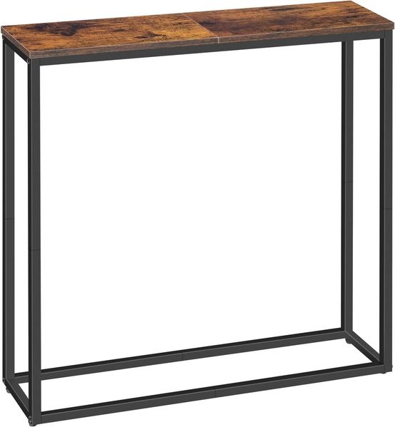 Hoobro BEISTELLTISCH Braun Kleiner Ausstellungstisch (H 76 x T 20 x B 75 cm)