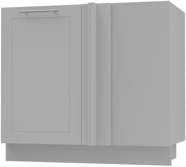 Eck-Verbindungsschrank KVANTUM 1-türig 90cm Korpus- & FrontFarbe: dust grey matt / grau (Q-D13U)
