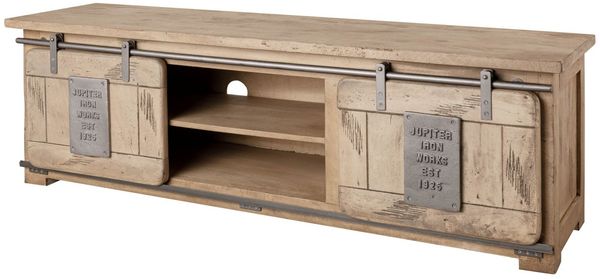 TV-Board Mango 160x45x50 whitewash lackiert RAILWAY #301