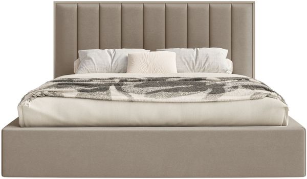 Selsey 'Togents' Polsterbett 140x200 mit Veloursbezug, Bettkasten und LED, Braun Bild 6