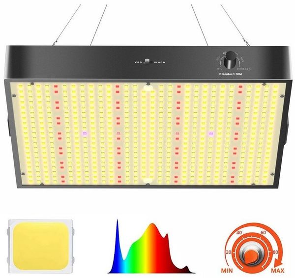 VIVIHEYDAY Pflanzenlampe LED Pflanzenlicht 100W/200W Vollspektrum und UV-IR Grow Lampe, EU-STECKER, für Indoor-Gewächshausfruchtpflanzen Gemüse und Blumen, 572LEDs