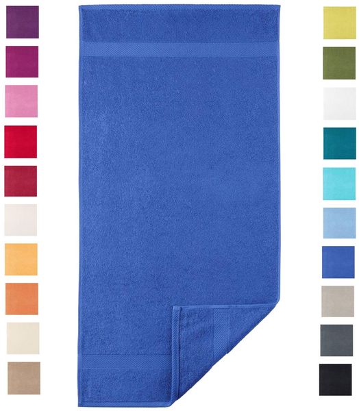 Diamant Handtuch 50x100cm blau 450g/m² 100% Baumwolle