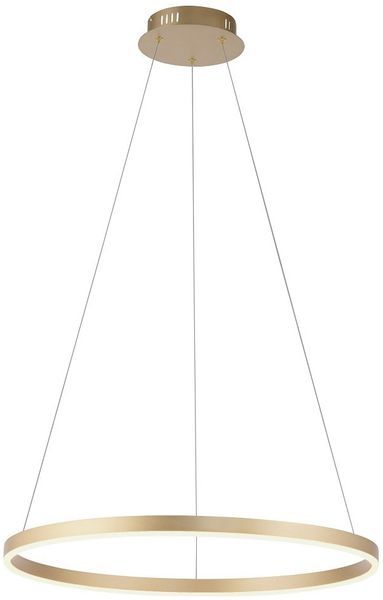 Leuchten Direkt 15394-60 RITUS LED Pendelleuchte Messing Matt rund 60cm dimmbar