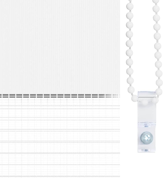 vidaXL Zebrarollo Weiß 130x230 cm Stoffbreite 125,9 cm Polyester 4014813 Bild 8